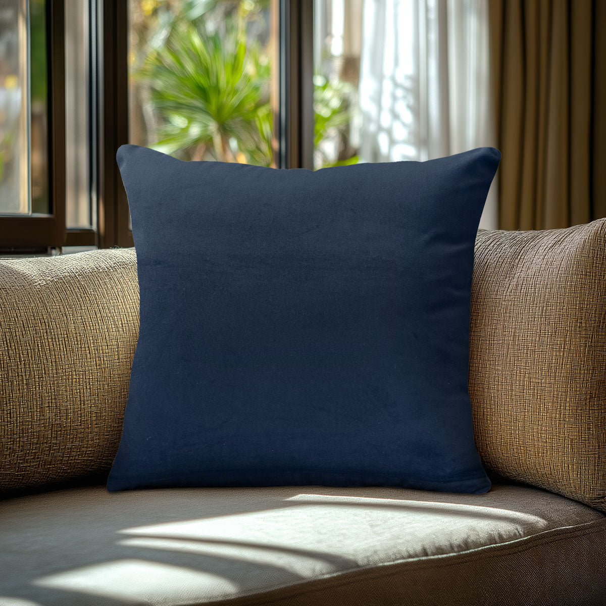 Μαξιλαροθήκη Βελούδο Premium Μπλε 40x40εκ
