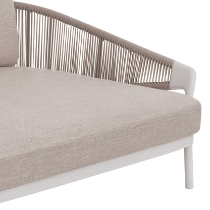 DAYBED XANTION ΛΕΥΚΟ ΑΛΟΥΜΙΝΙΟ ΣΧΟΙΝΙ OLEFIN 157x147x88