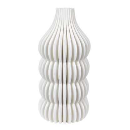 ΒΑΖΟ ΠΟΡΣΕΛΑΝΙΝΟ 3D ΛΕΥΚΟ 17.5x17.5x35.5