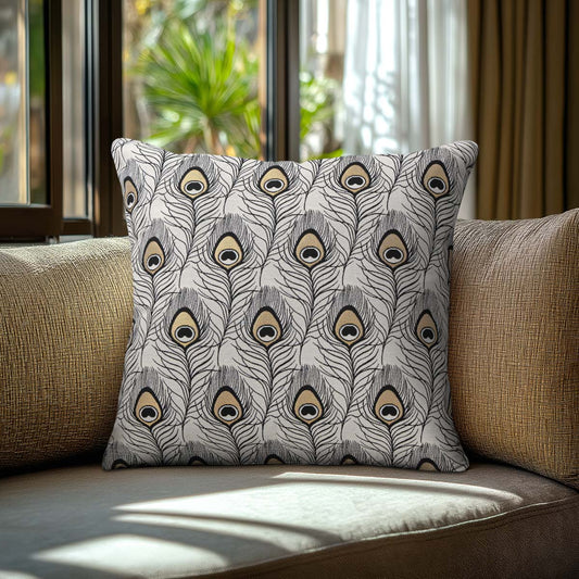 Μαξιλαροθήκη Φτερά Παγωνιού 40x40εκ