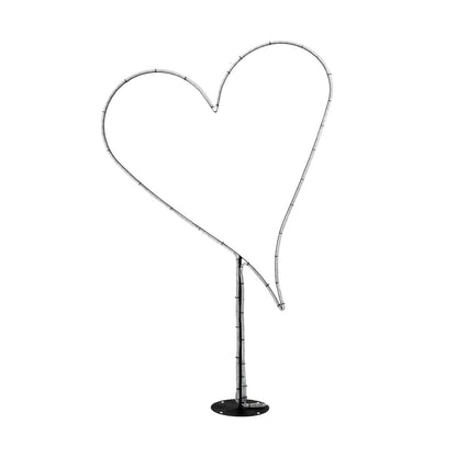 XMAS-HEART Χριστουγεννιάτικο Διακοσμητικό Φωτιστικό LED 19,5W 780lm 360° AC 220-240V Αδιάβροχο IP65 Θερμό Λευκό 2700K - Μαύρο & Διάφανο - M100 x Π25 x Υ157