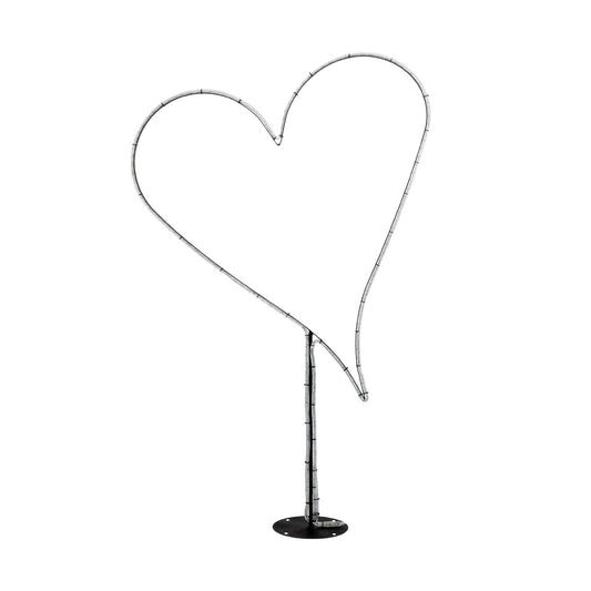 XMAS-HEART Χριστουγεννιάτικο Διακοσμητικό Φωτιστικό LED 19,5W 780lm 360° AC 220-240V Αδιάβροχο IP65 Θερμό Λευκό 2700K - Μαύρο & Διάφανο - M100 x Π25 x Υ157