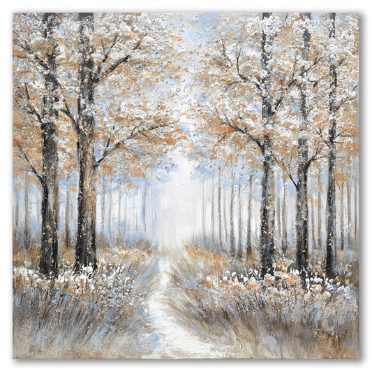 Πίνακας σε Καμβά Δέντρα με Δρόμο 170x3x90