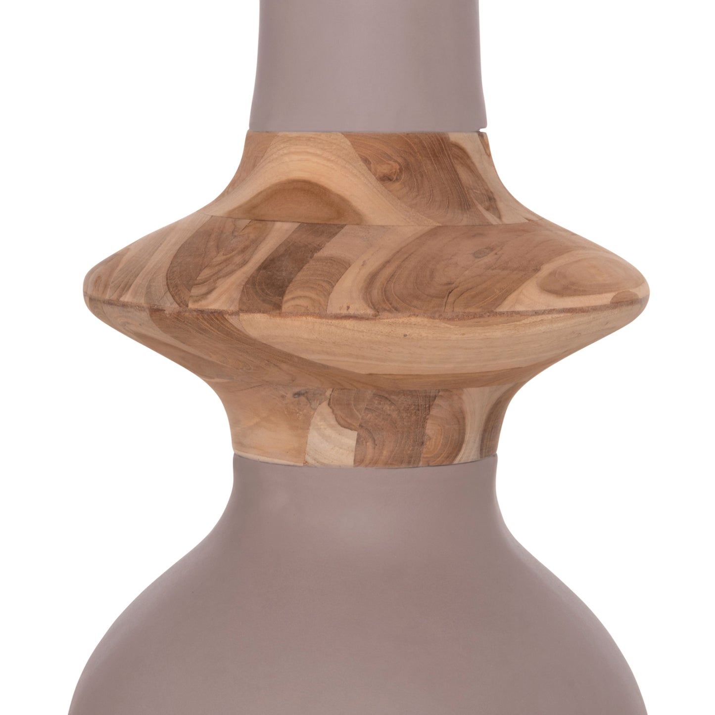 ΔΙΑΚΟΣΜΗΤΙΚΟ ΒΑΖΟ ΔΑΠΕΔΟΥ NEBULA FIBER CEMENT TAUPE ΞΥΛΟ ΤΕΑΚ Φ45x148