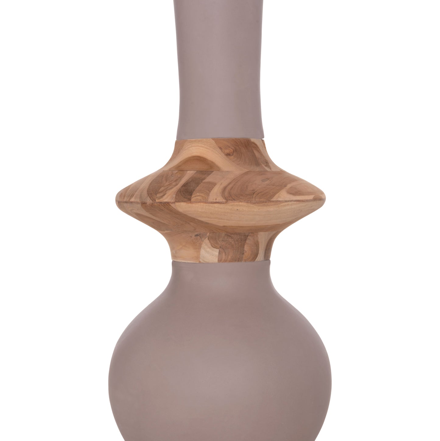 ΔΙΑΚΟΣΜΗΤΙΚΟ ΒΑΖΟ ΔΑΠΕΔΟΥ NEBULA FIBER CEMENT TAUPE ΞΥΛΟ ΤΕΑΚ Φ45x148