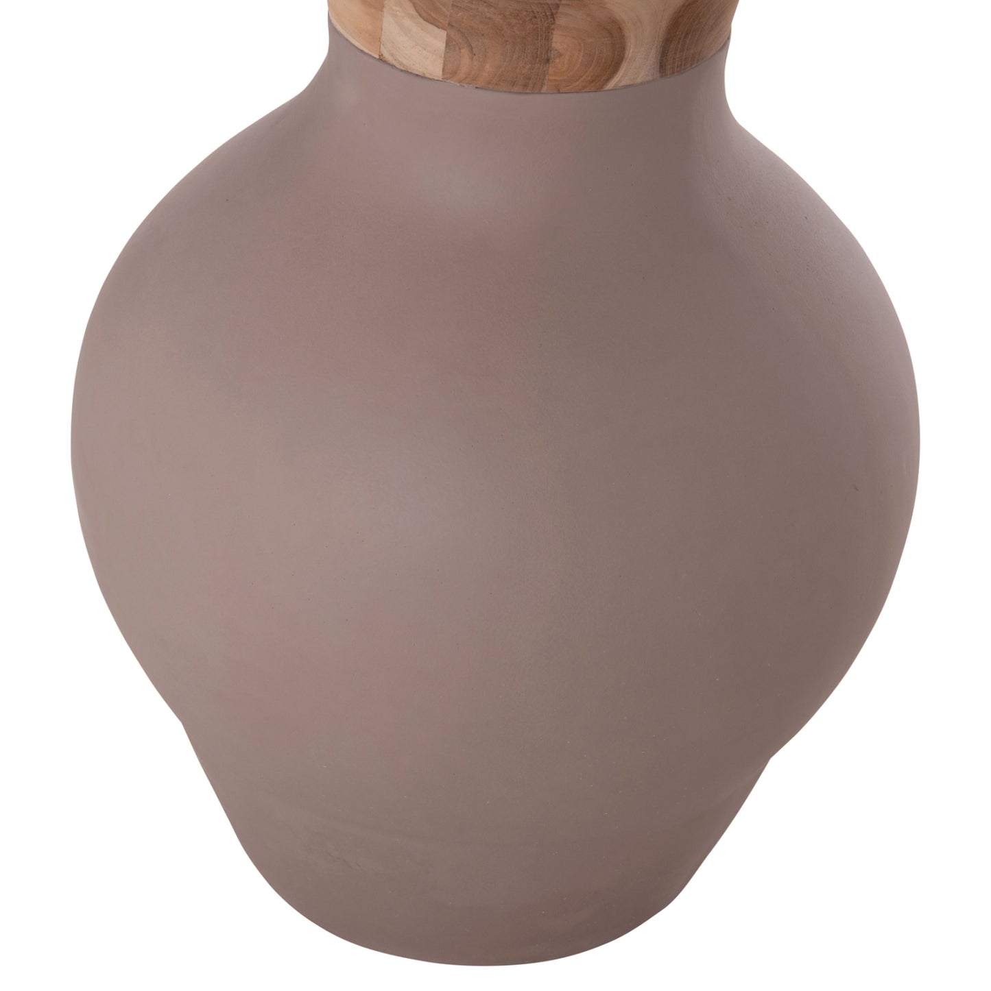 ΔΙΑΚΟΣΜΗΤΙΚΟ ΒΑΖΟ ΔΑΠΕΔΟΥ NEBULA FIBER CEMENT TAUPE ΞΥΛΟ ΤΕΑΚ Φ45x148