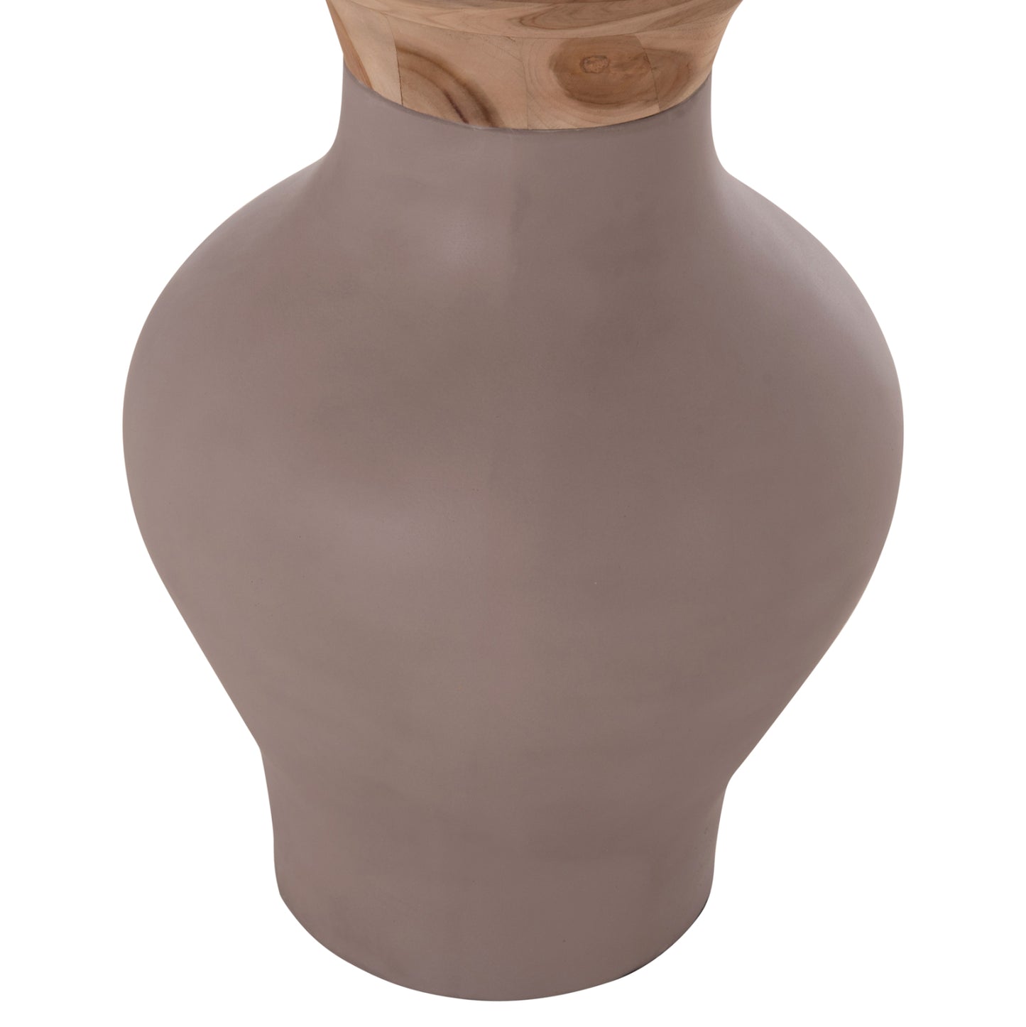 ΔΙΑΚΟΣΜΗΤΙΚΟ ΒΑΖΟ ΔΑΠΕΔΟΥ NEBULA FIBER CEMENT TAUPE ΞΥΛΟ ΤΕΑΚ Φ45x115