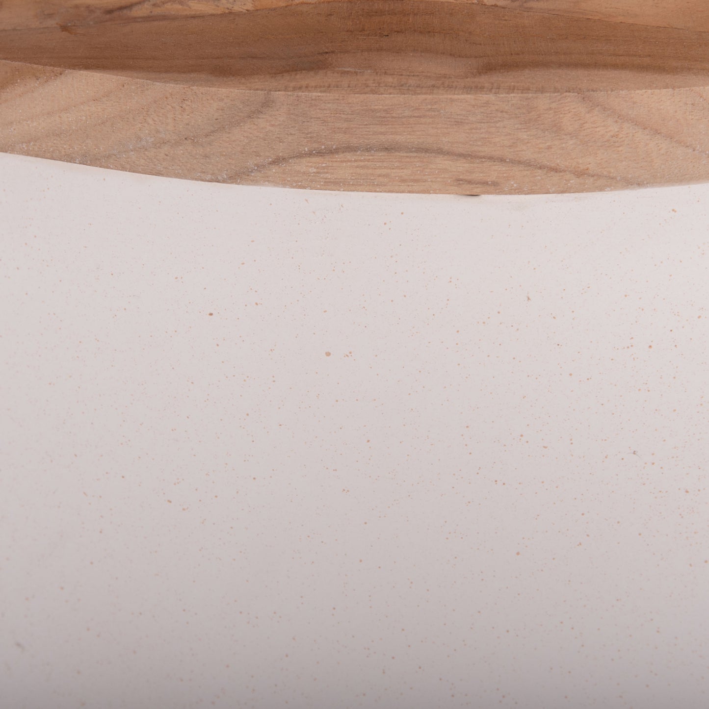 ΔΙΑΚΟΣΜΗΤΙΚΟ ΒΑΖΟ ΔΑΠΕΔΟΥ LINTER FIBER CEMENT ΛΕΥΚΟ ΞΥΛΟ ΤΕΑΚ Φ41x47