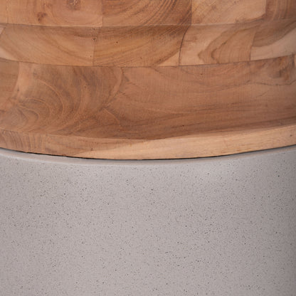 ΔΙΑΚΟΣΜΗΤΙΚΟ ΒΑΖΟ ΔΑΠΕΔΟΥ LINTER FIBER CEMENT ΓΚΡΙ ΞΥΛΟ ΤΕΑΚ Φ34x60