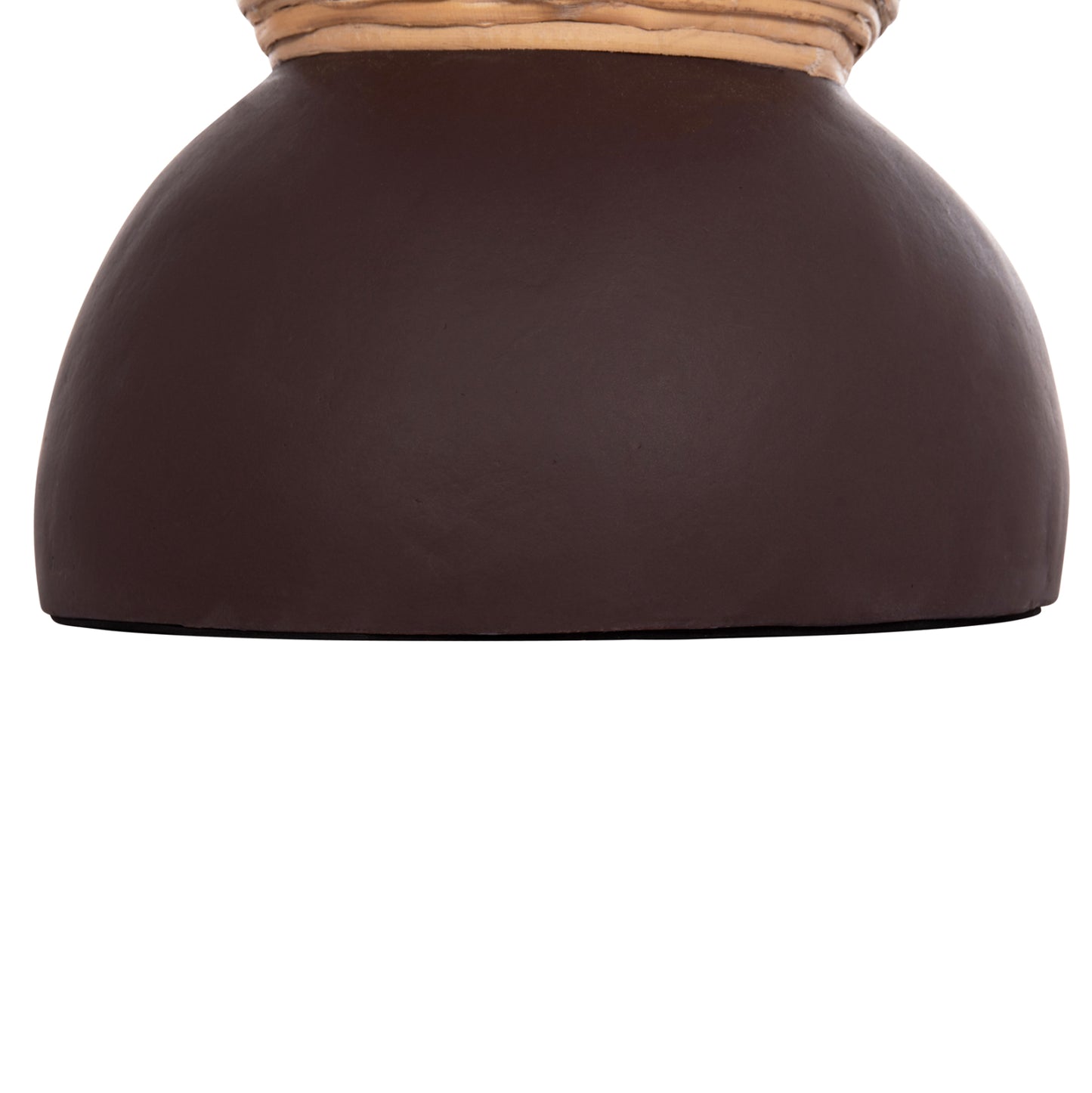 ΔΙΑΚΟΣΜΗΤΙΚΟ ΒΑΖΟ ΔΑΠΕΔΟΥ MAYNARD TERRACOTTA ΣΟΚΟΛΑΤΙ RATTAN Φ27.5x50