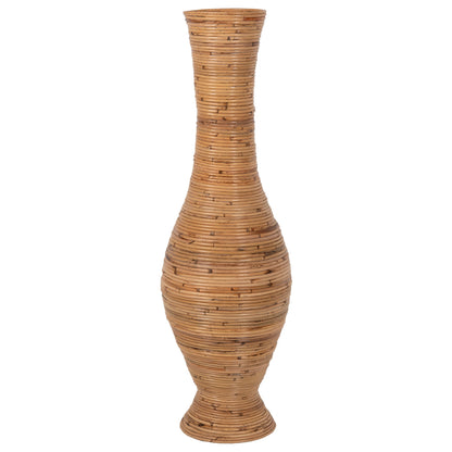 DECORATIVE FLOOR VASE RATTAN IN NATURAL F30x100