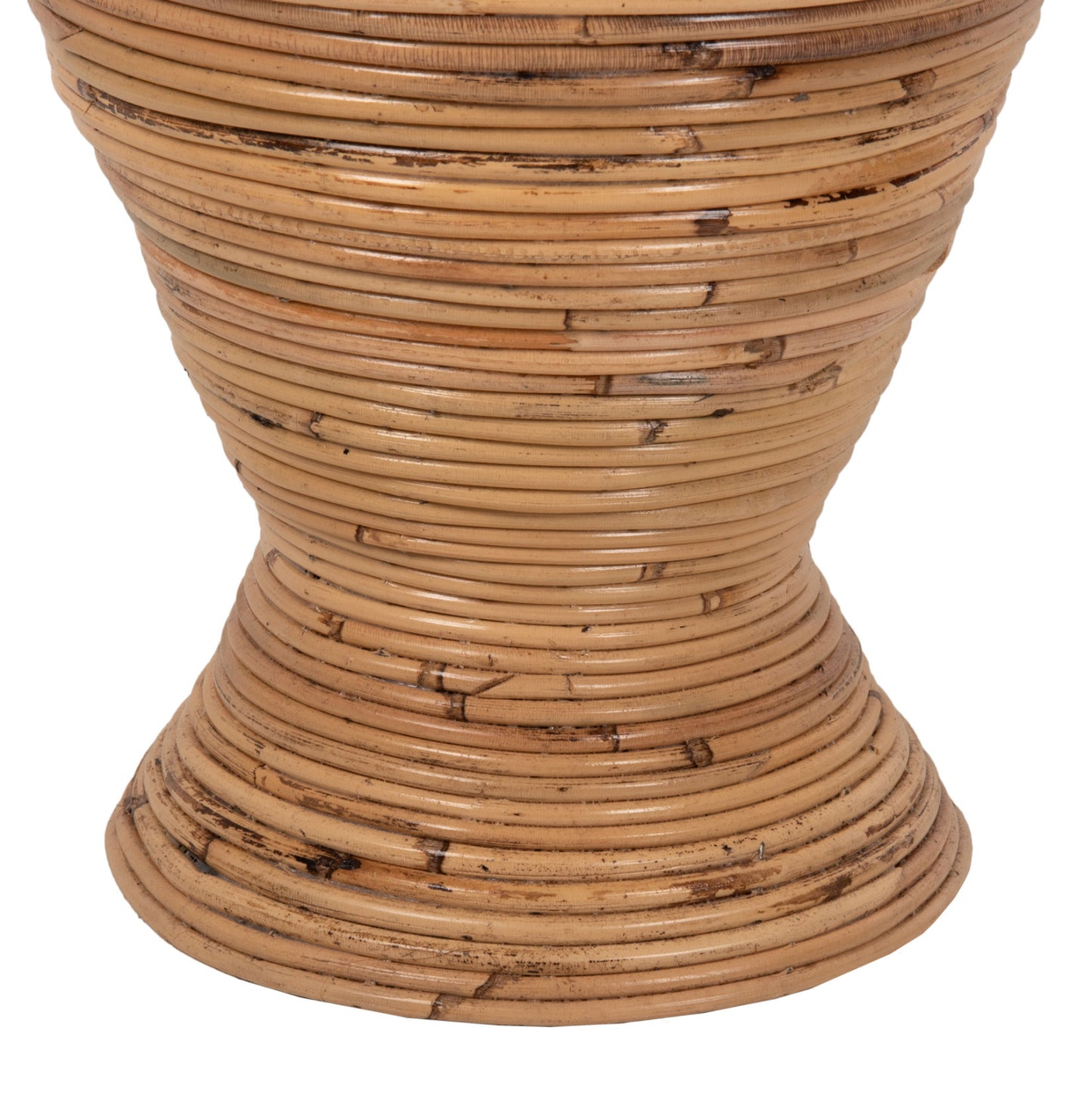 DECORATIVE FLOOR VASE RATTAN IN NATURAL F30x100