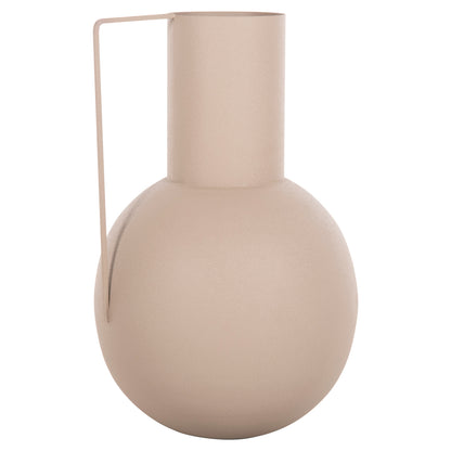 DECORATIVE VASE FLAGON METAL IN ECRU D34x54
