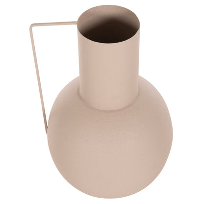 DECORATIVE VASE FLAGON METAL IN ECRU D34x54