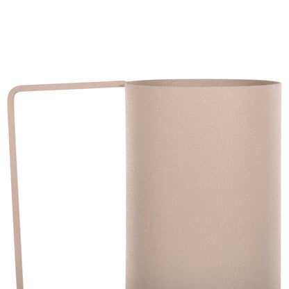 DECORATIVE VASE FLAGON METAL IN ECRU D34x54
