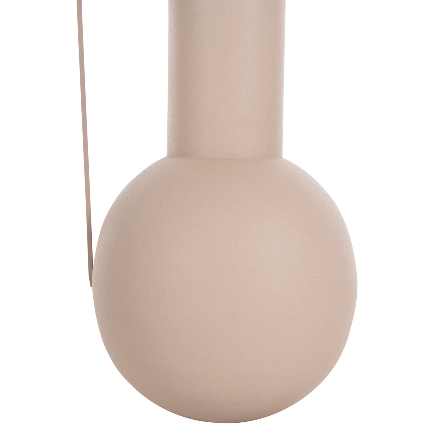DECORATIVE VASE FLAGON METAL IN ECRU D34x54