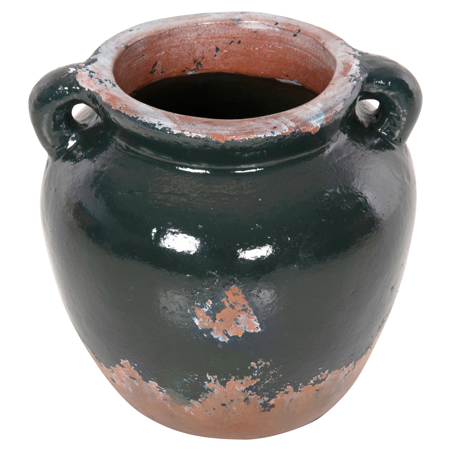 ΔΙΑΚΟΣΜΗΤΙΚΟ ΒΑΖΟ ΤΕΡΑΚΟΤΑ ΣΕ ANTIQUE ΠΡΑΣΙΝΗ ΑΠΟΧΡΩΣΗ Φ26Χ26