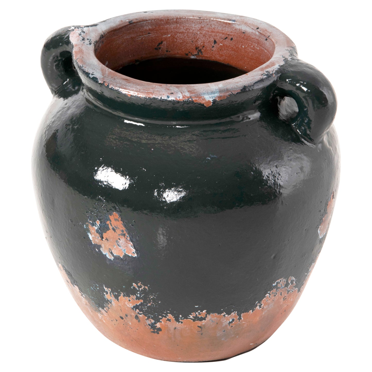 ΔΙΑΚΟΣΜΗΤΙΚΟ ΒΑΖΟ ΤΕΡΑΚΟΤΑ ΣΕ ANTIQUE ΠΡΑΣΙΝΗ ΑΠΟΧΡΩΣΗ Φ26Χ26