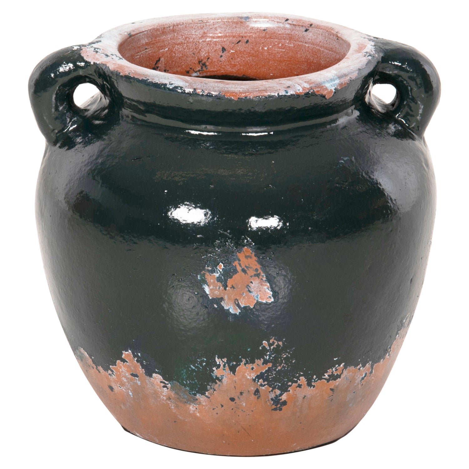 ΔΙΑΚΟΣΜΗΤΙΚΟ ΒΑΖΟ ΤΕΡΑΚΟΤΑ ΣΕ ANTIQUE ΠΡΑΣΙΝΗ ΑΠΟΧΡΩΣΗ Φ26Χ26