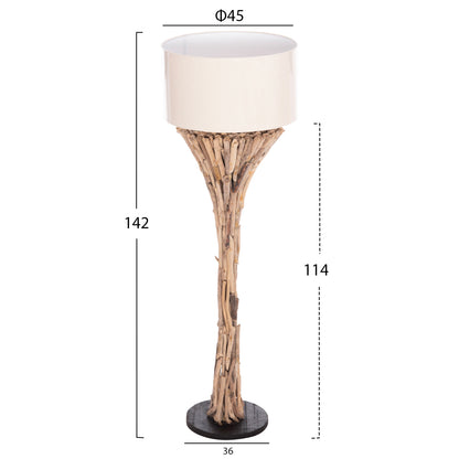ΔΙΑΚΟΣΜΗΤΙΚΟ ΦΩΤΙΣΤΙΚΟ ΔΑΠΕΔΟΥ ALTAR DRIFTWOOD ΛΕΥΚΟ PVC Φ45x142