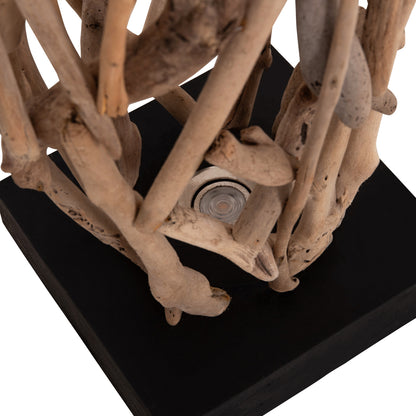 ΔΙΑΚΟΣΜΗΤΙΚΟ ΦΩΤΙΣΤΙΚΟ ΔΑΠΕΔΟΥ VEKNA DRIFTWOOD ΣΕ ΦΥΣΙΚΟ 30x30x140