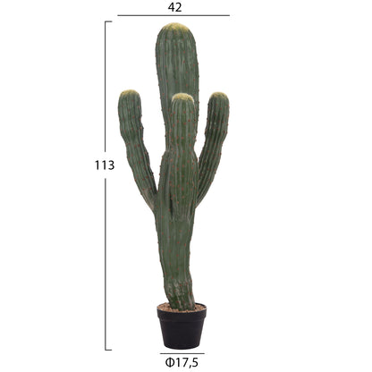 DECORATIVE ARTIFICIAL CACTUS PLANT WITH POT 17.5x42x113