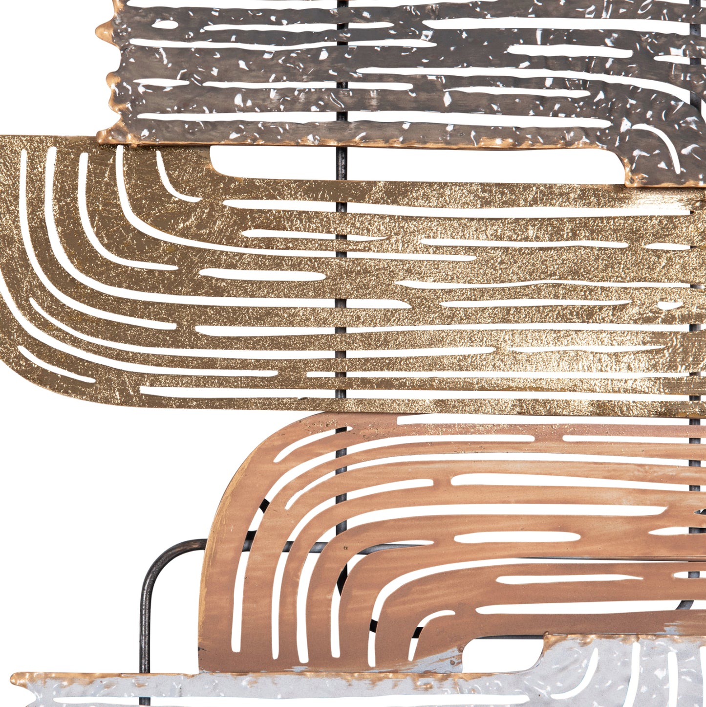 METAL WALL DECORATION IN VARIOUS COLORS 58x4x109