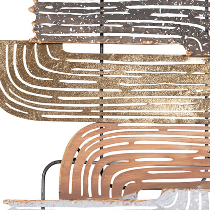 METAL WALL DECORATION IN VARIOUS COLORS 58x4x109