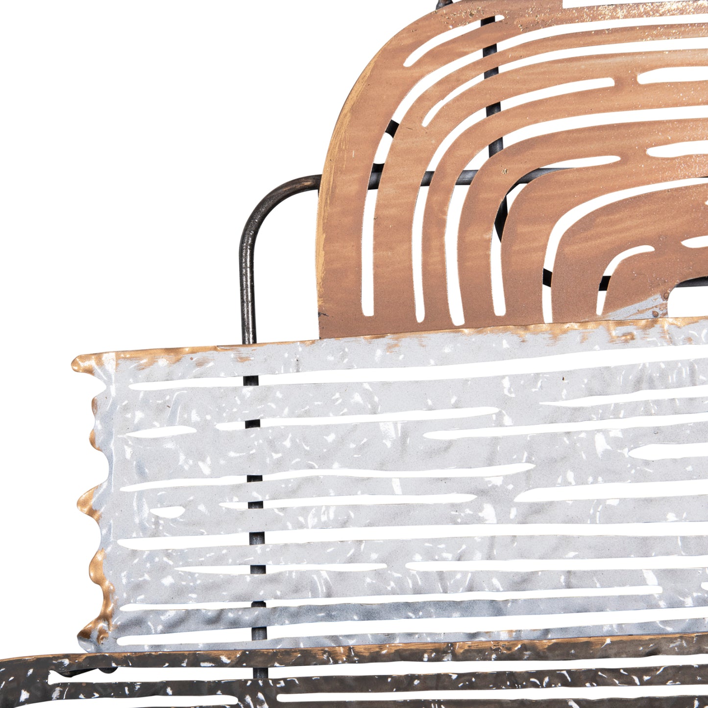 METAL WALL DECORATION IN VARIOUS COLORS 58x4x109