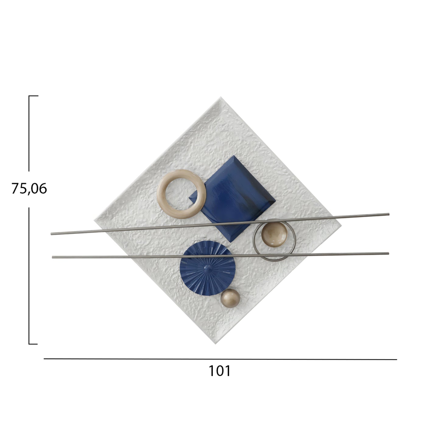 ΔΙΑΚΟΣΜΗΤΙΚΟ ΤΟΙΧΟΥ ΜΕΤΑΛΛΙΚΟ 101x75.6x5.7