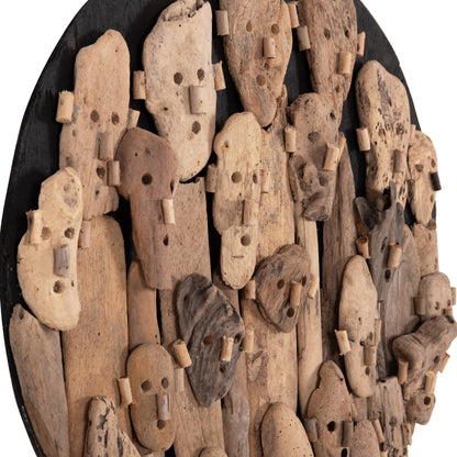 ΔΙΑΚΟΣΜΗΤΙΚΟ ΤΟΙΧΟΥ ΣΤΡΟΓΓΥΛΟ LICAS DRIFTWOOD ΣΕ ΦΥΣΙΚΟ Φ62εκ