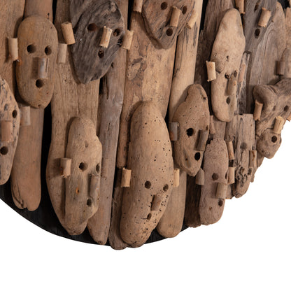 ΔΙΑΚΟΣΜΗΤΙΚΟ ΤΟΙΧΟΥ ΣΤΡΟΓΓΥΛΟ LICAS DRIFTWOOD ΣΕ ΦΥΣΙΚΟ Φ62εκ