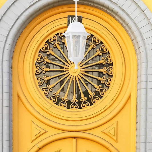 VITRO 203-0199 Vintage Κρεμαστό Φωτιστικό Φαναράκι Μονόφωτο 1 x E27 IP44 Λευκό Πλαστικό - Μ16 x Π16 x Υ48cm