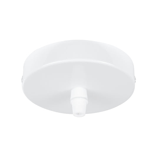 WALLBASE 77500 Μεταλλική Ροζέτα για Κρέμαση 1 Φωτιστικού - Λευκό - Μ10 x Π10 x Υ2