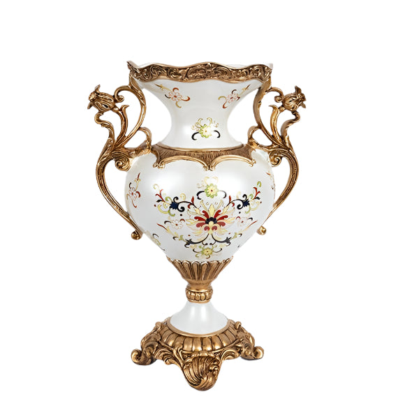 ΒΑΖΟ ΠΟΡΣΕΛΑΝΗ ΜΕ ΠΟΛΥΡΕΖΙΝ ΛΕΥΚΟ ΜΕ ΛΟΥΛΟΥΔΙΑ 31x19x45