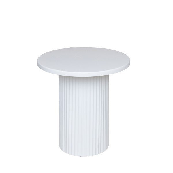 ΤΡΑΠΕΖΙ BOHΘΗΤΙΚΟ ΜΕΤΑΛΛΟ-ΞΥΛΟ ΛΕΥΚΟ 33.5x33.5x32.5