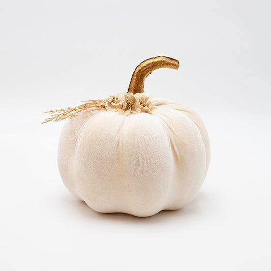 ΒΕΛΟΥΔΙΝΗ ΚΟΛΟΚΥΘΑ ΥΠΟΛΕΥΚΗ ΜΕ ΛΟΥΛΟΥΔΑΚΙΑ 16x20εκ