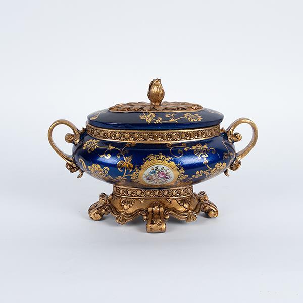 ΦΟΝΤΑΝΙΕΡΑ ΠΟΡΣΕΛΑΝΙΝΗ ΜΕ ΠΟΛΥΡΕΖΙΝ ΜΠΛΕ 27x20x18