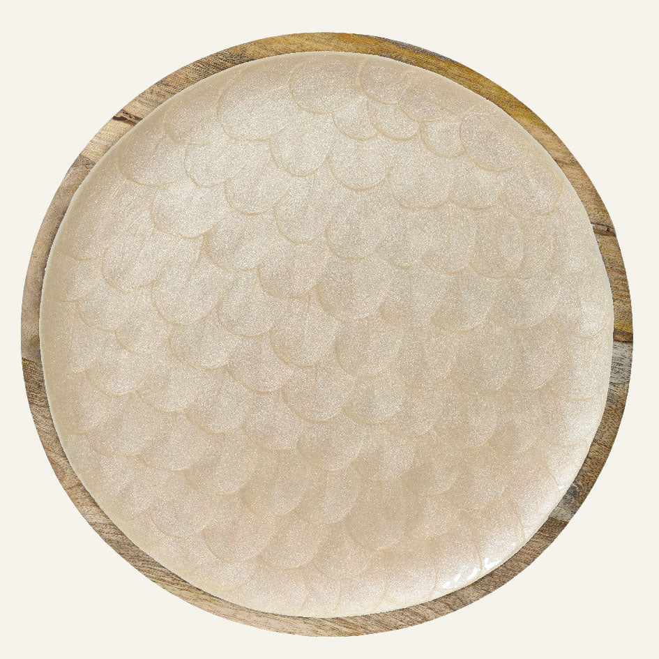 Διακοσμητικός Δίσκος από Ξύλο Μάνγκο 38εκ