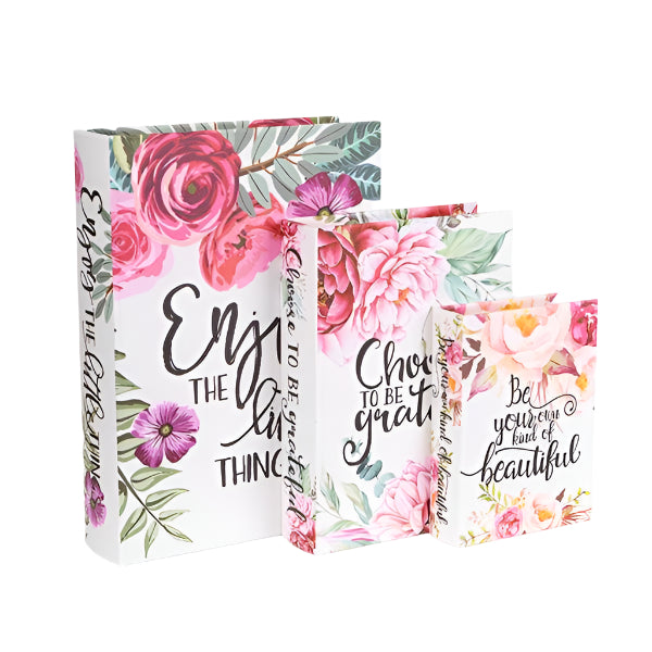 S/3 ΚΟΥΤΙΑ ΞΥΛΙΝΑ ΛΟΥΛΟΥΔΙΑ 32x23x7 25x18x6 18x13x4