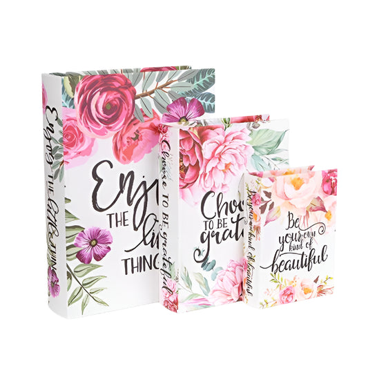 S/3 ΚΟΥΤΙΑ ΞΥΛΙΝΑ ΛΟΥΛΟΥΔΙΑ 32x23x7 25x18x6 18x13x4