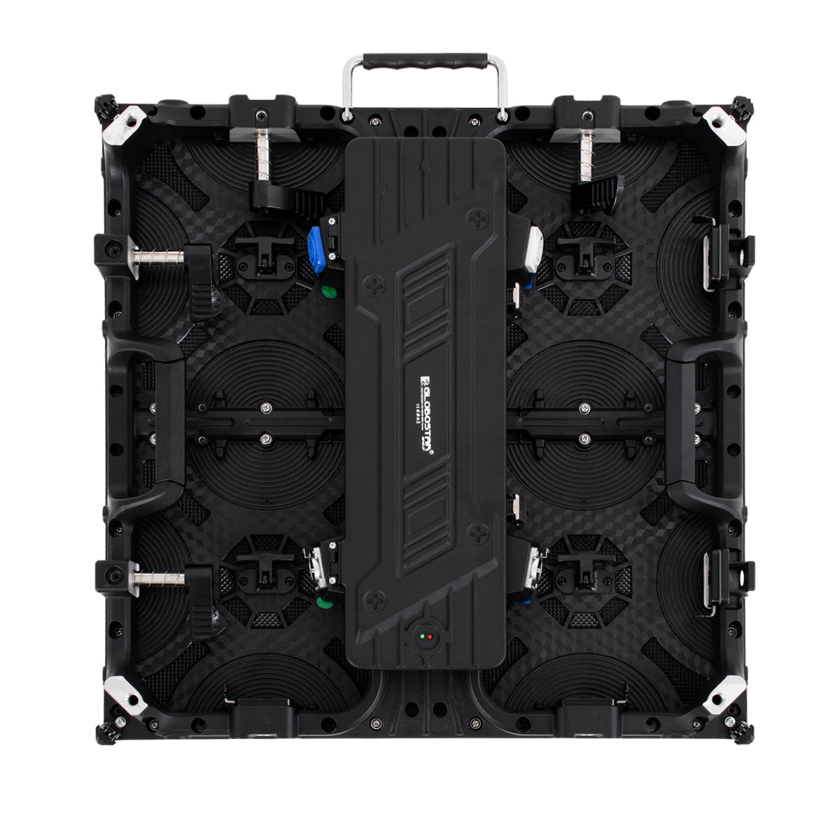 NEOWALL 41000 Οθόνη Video Wall P3.91 Καμπίνα 50x50cm LED 180W 3840Hz 16384 Dots ≥1900cd/㎡ Nits AC 220-240V Εσωτερικού Χώρου IP31 Full Color S1/16 14Bits - Κάρτα NovaStar MRV208-1 - Προστατευτικά Γωνιών - Kinglight SMD2121 & CZCL Driver - Μ50 x Π8.5 x Υ50