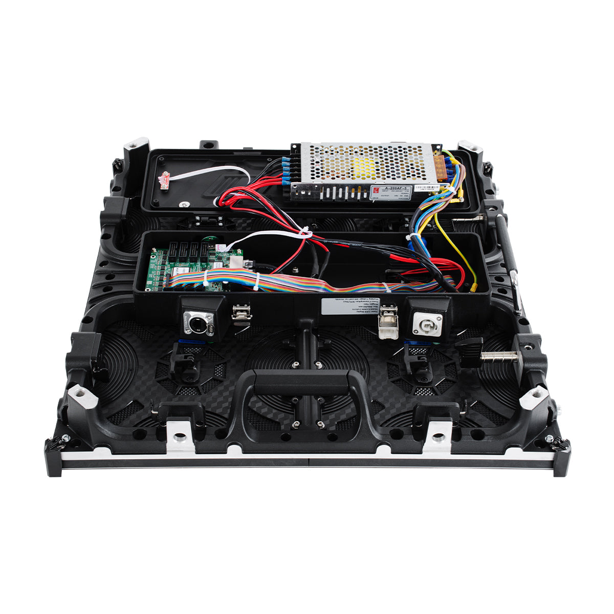 NEOWALL 41000 Οθόνη Video Wall P3.91 Καμπίνα 50x50cm LED 180W 3840Hz 16384 Dots ≥1900cd/㎡ Nits AC 220-240V Εσωτερικού Χώρου IP31 Full Color S1/16 14Bits - Κάρτα NovaStar MRV208-1 - Προστατευτικά Γωνιών - Kinglight SMD2121 & CZCL Driver - Μ50 x Π8.5 x Υ50