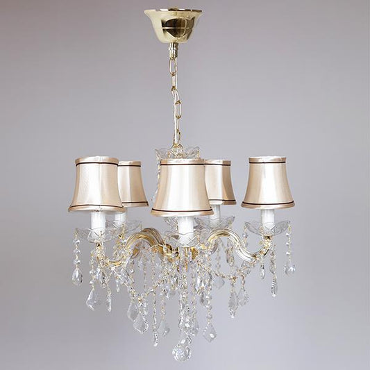 ΠΟΛΥΕΛΑΙΟΣ 5ΦΩΤΟΣ ΜΕ ΚΑΠΕΛΑ ΚΑΙ ΚΡΥΣΤΑΛΛΑ ΧΡΥΣΟΣ 45x48εκ