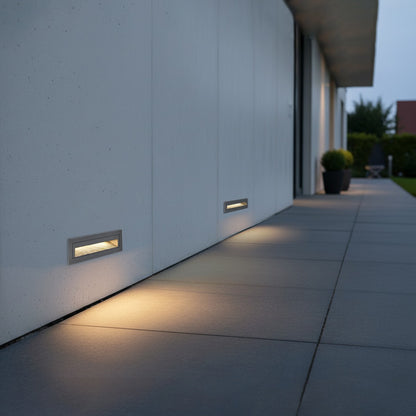 STEPART KLV-101-0087 Χωνευτό Φωτιστικό Σκαλοπατιού / Διαδρόμου LED 6W 750lm 45° AC 220-240V Αδιάβροχο IP65 Θερμό Λευκό 2700K - Lumileds SMD Chip & TÜV SÜD Driver - Γκρι Ανθρακί Ματ - Μ21 x Π5.5 x Υ6.5 / Q20.3 x 5.6