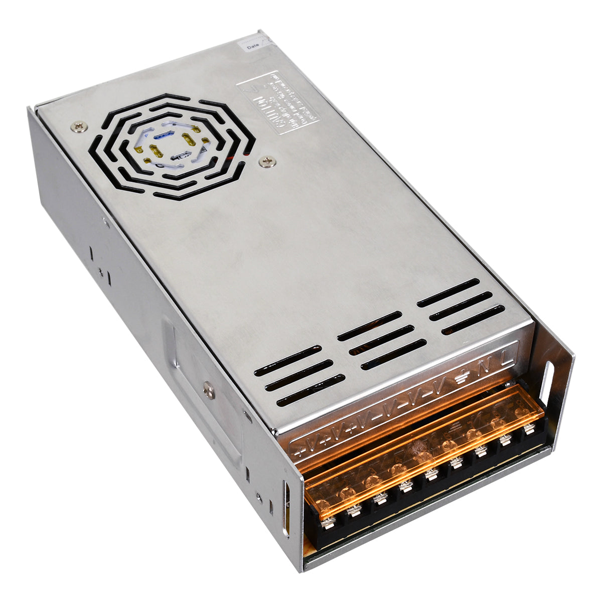 LUMIVOLT 73046 Τροφοδοτικό/Μετασχηματιστής PELV 400W 16.6A DC 24V IP20 - AC 220-240V σε DC 24V / Ρυθμιζόμενo από DC 22.5V έως DC 25.5V - Μ20 x Π10 x Υ5