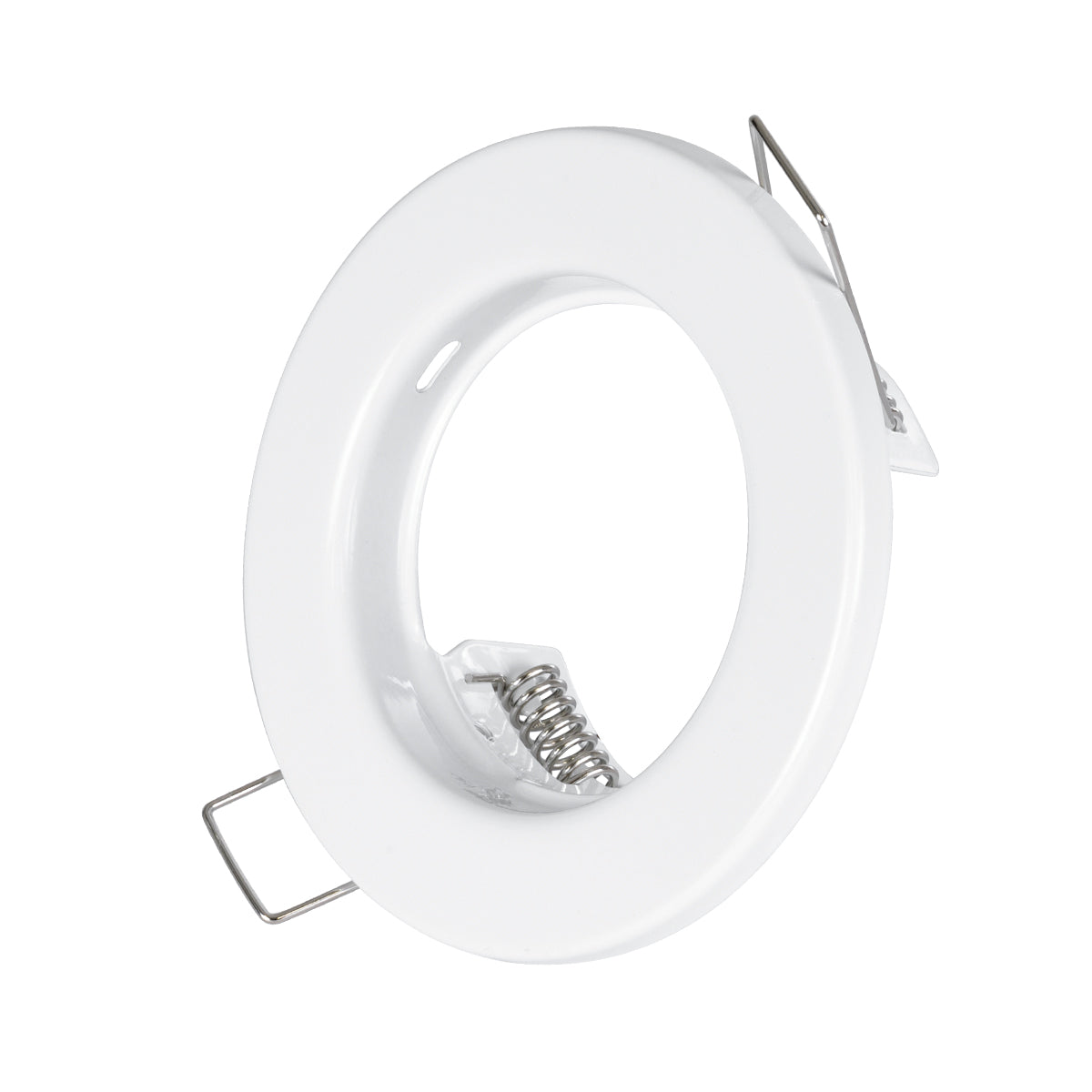 DELTA 77807 Χωνευτό Στρόγγυλο Σποτ Οροφής για Λάμπα MR16 με Βάση GU5.3 ή GU10 - IP20 - Μεταλλικό - Φ83 x Υ31mm - Λευκό