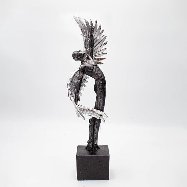 ΑΝΤΡΑΣ ΜΕ ΦΤΕΡΑ ΠΟΛΥΡΕΖΙΝ ΧΡΥΣΟΣ - ΑΣΗΜΙ 9x6.5x39