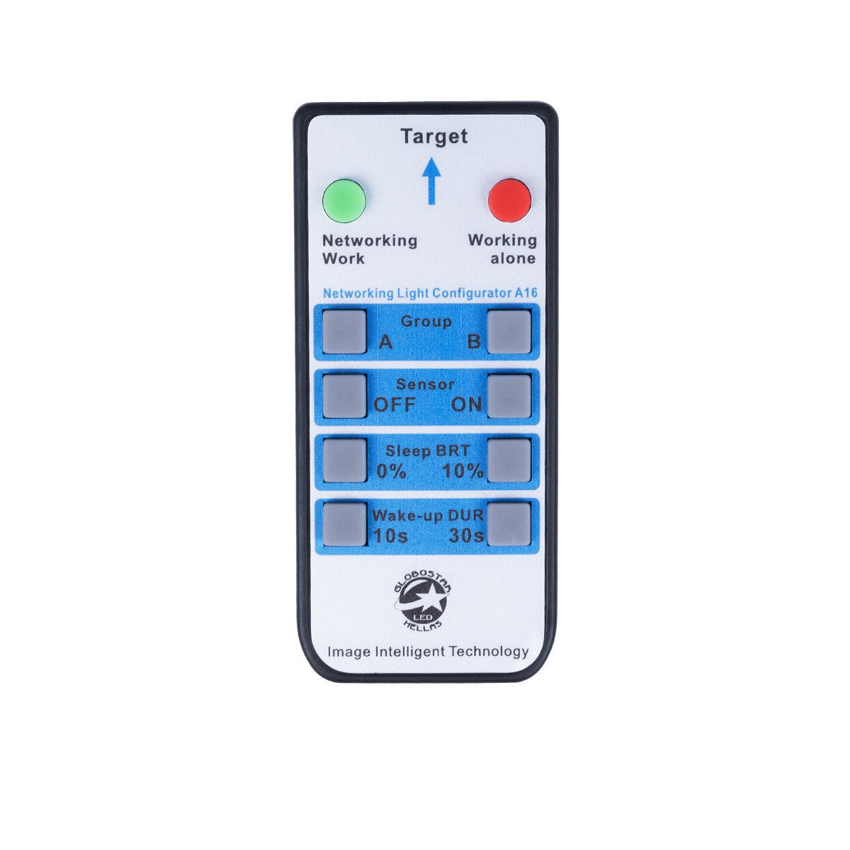 SMARTGROUP-REM 61703 Ασύρματο Χειριστήριο IR για όλα τα Φωτιστικά Τεχνολογίας Smart Group Linkable Control System 2.4Ghz DC 3V CR 2032 IP20 Γκρι με Μαύρο Πλαστικό ABS - Μ9 x Π4 x Υ1.5cm