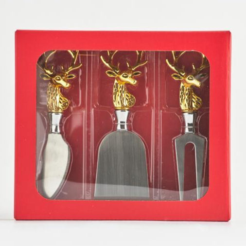 ΜΑΧΑΙΡΙ ΤΥΡΙΩΝ ΜΕ ΧΡΥΣΟ ΕΛΑΦΑΚΙ ΣΕΤ 3 ΤΜΧ